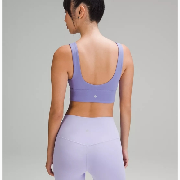 NWT lululemon Align™ V-Neck Bra, Light Support, C/D Cup, Dark Lavender Size 8 - Picture 2 of 5